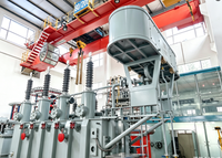 Transformador de Distribución Trifásico de Gran Potencia Sumergido en Aceite, Bobinado Doble de Cobre, Alta Eficiencia, Baja Pérdida, 110kV 11kV 50Hz
