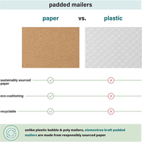 Enveloppes à bulles en papier kraft rembourrées neuves, auto-adhésives, pour petits articles