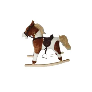 Factory Direct Supplier Custom Baby Stuff Animal Horse Small Plush Race Animal Toy Plush Rocking Horse