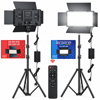 Panneau lumineux vidéo LED RGB portable avec 4 volets, lumière d'appoint bicolore rechargeable pour la photographie, le streaming et le studio