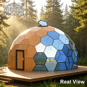RAXDOME <span class=keywords><strong>Tenda</strong></span> a Cupola <span class=keywords><strong>in</strong></span> Vetro Modulare Prefabbricata 7M con Soppalco per Resort Familiare <span class=keywords><strong>in</strong></span> <span class=keywords><strong>Montagna</strong></span> - Product Image 1
