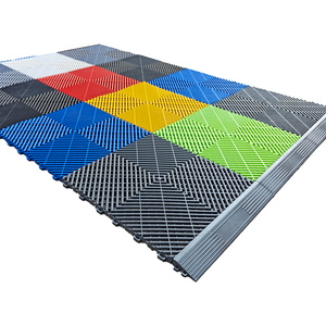 Material de Polipropileno de Color Azul para Baldosas de Piso de Garaje, Plástico Encastrable para Taller Mecánico - Product Image 6