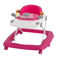 Marche-bébé pliable en plastique pour éviter les jambes en O, avec roues et musique, jouet multifonctionnel pour l'apprentissage de la marche