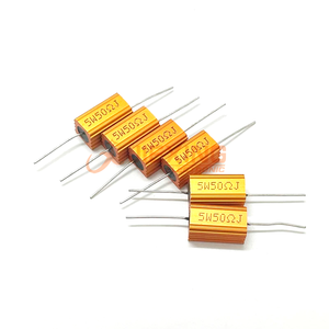 Shielded and Finned <strong>Resistor</strong> 25W 25 Watt 47/50/68/82/100/150/200/<strong>500</strong>/1K/10K <strong>Ohms</strong> RX24 Gold Aluminum Shell High Power <strong>Resistors</strong> - Product Image 6