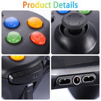 Manette de jeu pour Xbox 360, contrôleur filaire, joystick, manette USB, contrôle de jeu pour Xbox 360 et PC