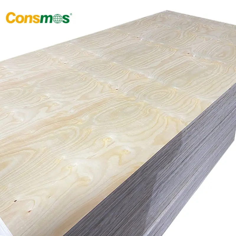 Hoja de madera contrachapada de pino, 4x8, 4mm, 12mm, 18mm, hecho en China, gran oferta