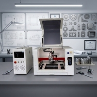 Mini Cortadora Láser de Fibra CNC Digital Automática Portátil de Escritorio 4040, 400*400mm, para Fabricantes DIY - Corte de Metal y Láminas Metálicas