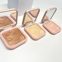Palette de surligneurs de contour en poudre pressée étanche vente en gros de marque privée logo personnalisé promotion maquillage 6 couleurs