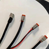 6195-0003 DL 090 (2.3 Mm) Seri Konektor Elektronik Sensor Lampu Kabut 2 Arah Tertutup untuk Mobil, Tahan Air IP67, PVC, Tipe Female