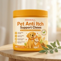 Complément Immunitaire Personnalisable pour Animaux : Soutien Anti-Démangeaisons et Soulagement des Allergies (Friandises à Mâcher)