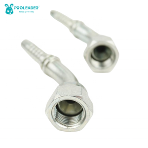 Raccords de Tuyau Hydraulique Forgés de Haute Qualité 28641, Coniques Internes à 60 Degrés, Coude à 45 Degrés, Zingués, Système Métrique - Product Image 5