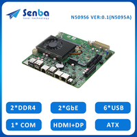 Celeron N5095A Dual Lan I226V 2.5G 6USB COM 6 SATA3.0 DDR4 PCIE3.0 X4 M.2 ATX Carte mère intégrée pour Nas