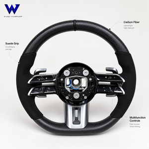 <span class=keywords><strong>Precio</strong></span> al por Mayor para Volante de Fibra de Carbono y Gamuza para <span class=keywords><strong>Mercedes</strong></span> <span class=keywords><strong>Benz</strong></span> Clase S W222 S222 X156 W246 C217 W205 X117 C117 CLA45 G63 - Product Image 1