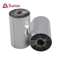 Cinta de Transferencia Térmica de Cera/Resina para Impresora de Etiquetas de Códigos de Barras, Compatible con TTR, 40-110*300, Venta al Por Mayor de Fábrica