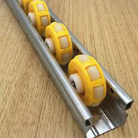 Roda Penggerak Omni Directional Bertenaga Mesin untuk Jalur Konveyor Rel, Roda Universal 360 untuk Logistik Gudang 1kW