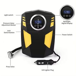 ไฟ LED DC12V สำหรับยางรถยนต์ ปั๊มลม 12V ดิจิตอลอัตโนมัติ เครื่องสูบลมยางรถยนต์ - Product Image 1