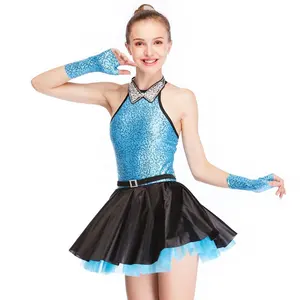 MiDee जाज नृत्य पोशाक चमक चरण नृत्य वेशभूषा प्रदर्शन पहनने