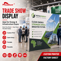 Stand d'exposition modulaire robuste FEAMONT pour salon professionnel, avec montage sans outils et sac de transport Oxford