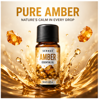 Huile essentielle d'ambre naturelle de qualité supérieure ; apaisante et calmante, adaptée à la diffusion aromathérapeutique et au massage corporel.