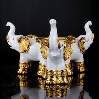 Nieuwe Creatieve Sculptuur Dier Hotel Decoratie Olifant Fruitschaal Standbeeld