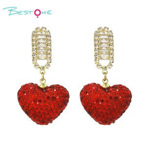 2025 saint valentin nouvelle version en gros 925 argent aiguille Zircon Micro incrusté coeur boucles d'oreilles pour les femmes Style mignon - Product Image 3