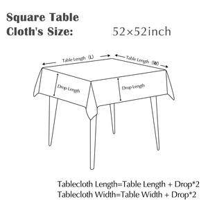Jinchan <strong>Linen</strong> Table Cloth <strong>with</strong> Flower Print Farmhouse <strong>Linen</strong> <strong>Blend</strong> Cloth for Square Dining Table Washable Cottage Table - Product Image 6