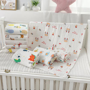 Serviette de bain pour bébé en gaze de coton à quatre couches, utilisable toute l'année, <span class=keywords><strong>couverture</strong></span> pour nouveau-né et sac de <span class=keywords><strong>naissance</strong></span> - Product Image 4