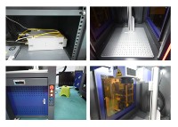 Machine de marquage laser à fibre 3D de type portique 500*500 pour marquage sur aluminium oxydé, puissance 20-60W, compatible DXF/AI/DWG/DST