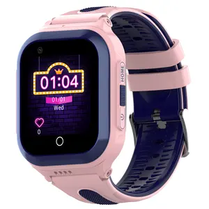 Детские умные часы DF70 в стиле сердца 1,4 дюймов 4G GPS + WIFI + LBS водонепроницаемые для видеозвонков 4G GPS + WIFI + LBS водонепроницаемые