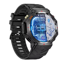 Reloj Inteligente Deportivo de Lujo KC91 con Linterna, Resistente al Agua 3ATM, Pantalla de 1.39 Pulgadas, Monitoreo de Salud GPT, Reloj Inteligente para Hombre con GPS