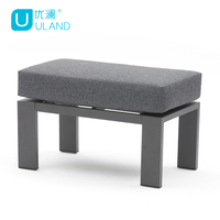 Ensemble de meubles de jardin Uland Patio Garden Hotel, mobilier d'extérieur moderne en aluminium, ensembles de canapés de jardin avec table foyer