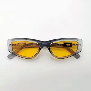 Kacamata hitam uniseks, kacamata pelindung terik matahari untuk proteksi matahari, kacamata hitam uniseks