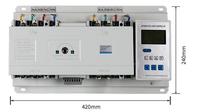 Commutateur de transfert automatique double alimentation Contrôleur intelligent 4P/100A pour la lutte contre l'incendie Type CB