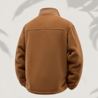 Veste d'hiver personnalisée pour homme, veste écologique, veste décontractée et tendance, fermeture éclair sur le col, logo sur le devant