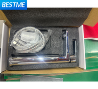 Robinet de lavabo monotrou monocommande chromé moderne, option économique de haute qualité, mitigeur à poser sur le rebord