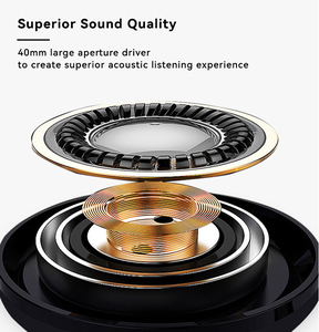 <span class=keywords><strong>Casque</strong></span> sans fil Qualcomm AptX à faible latence <span class=keywords><strong>Bluetooth</strong></span> 5.2 avec réduction active du bruit (ANC) à 96 % pour <span class=keywords><strong>TV</strong></span> et avion - Product Image 6