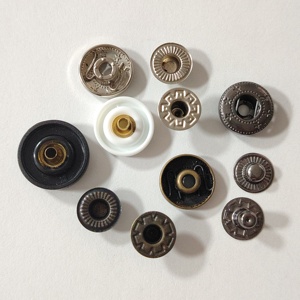 Bền nylon cap Snap Nút rắn màu 15mm + 831 # mạ mùa xuân Snap Nút - Product Image 3