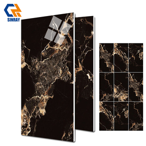 Piastrelle in Porcellana Lucida Moderna con Effetto Pietra 600x1200mm, Antiscivolo e Antibatteriche per Pavimenti Interni di Ville e Appartamenti - Product Image 1