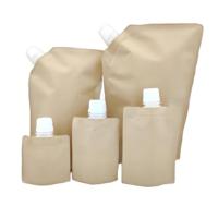 Service OEM – Emballage de recharge liquide écologique avec logo personnalisé, pochette à bec verseur en papier kraft multi-tailles