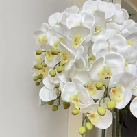 EG-A254 bonne qualité une pièce orchidée fleurs en plastique orchidée fleur orchidée bouquet pour la décoration de mariage à la maison