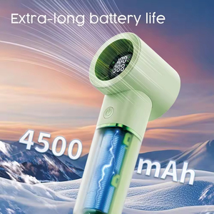 New Design LED Display 4500mAh Battery High Speed Handheld <b>Mini</b> <b>Fan</b> Portable Rechargeable Summer Travel Pocket HandFan - Product Image 6
