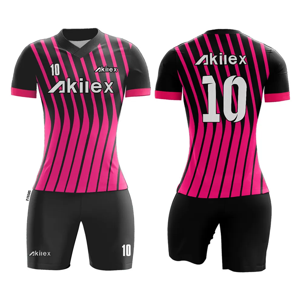 Uniformes de fútbol personalizados para mujer, alta calidad, bajo pedido, secado rápido, sublimación