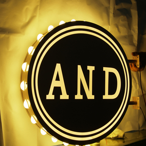 Bán buôn 3D logo lightbox Acrylic Vòng thư ký tùy chỉnh quảng cáo hộp Đèn 3D tùy chỉnh dẫn đăng ký cho kinh doanh hộp Đèn - Product Image 4