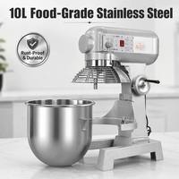 Commerciële spiraaldeegmixer 10L, zware deegmixer, 500W professionele standmixer voor bakkerijen