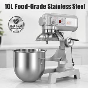 Amasadora de Espiral Comercial de 10L, Mezcladora de Alimentos de Alta Resistencia, Amasadora de Masa de 500W, Batidora Profesional de Pedestal para Panadería - Product Image 3