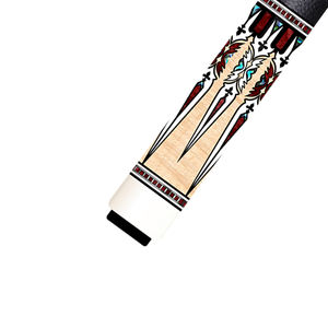 Queue de billard NO.09-2 gang qin shi technologie noire en Fiber de carbone 1/2 fendue avec bâton de billard de longueur de pointe OEM personnalisé - Product Image 5