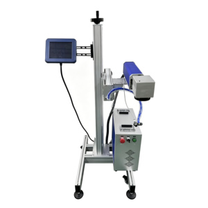 Machine de marquage laser à fibre volante CW 30W 50W, graveur laser en ligne sur convoyeur pour plastique, métal, code de date, numéro de lot - Product Image 5