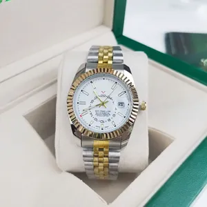 Người Đàn Ông Của Cao Thạch Anh Tự Động Thép Không Gỉ Hợp Kim Đồng Hồ 36Mm Nhiệt đới Lịch Kinh Doanh Thiết Kế Con Trỏ Quay Số Hiển Thị Thời Trang - Product Image 5