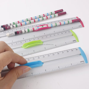 Logo personalizzato all'ingrosso 20/30cm righello in alluminio con matita matematica <span class=keywords><strong>geometria</strong></span> per ufficio scuola forniture di cancelleria per bambini studenti - Product Image 4