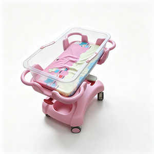 Culla Ospedaliera per <span class=keywords><strong>Neonati</strong></span> di Grado Medicale in ABS Stampato a Iniezione con Vasca Trasparente Sterilizzabile e Materasso Personalizzato - Product Image 1